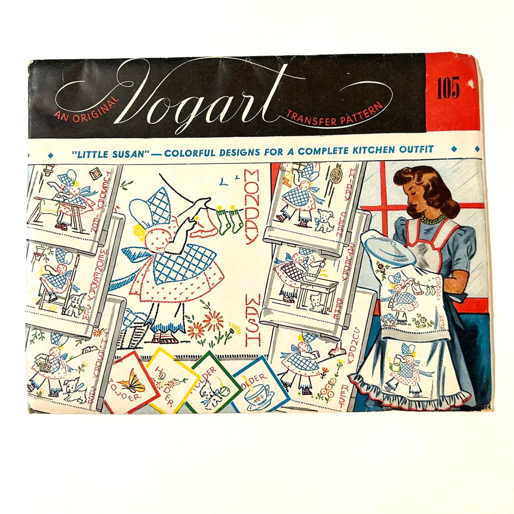 Vogart‎ Vintage 1940's Transfer Pattern "Little Susan" #105